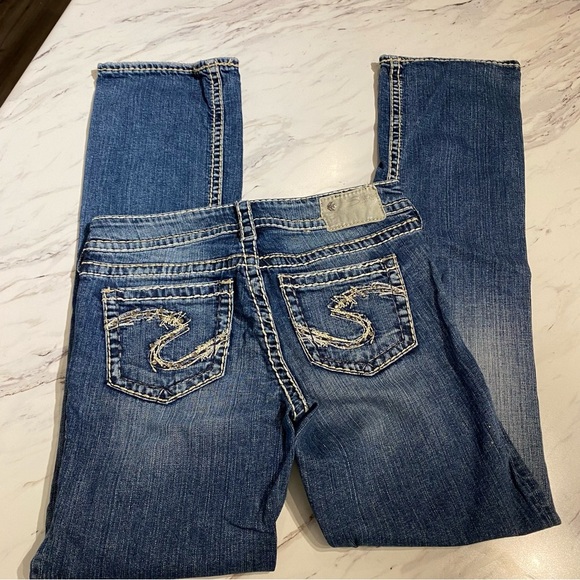 Silver Suki denim jeans 17” women’s 28/33 - Picture 5 of 8